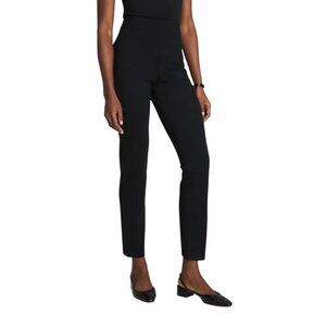 Spanx PerfectFit Slim Straight Ponte Pants Black High Rise Workwear Chic Petite